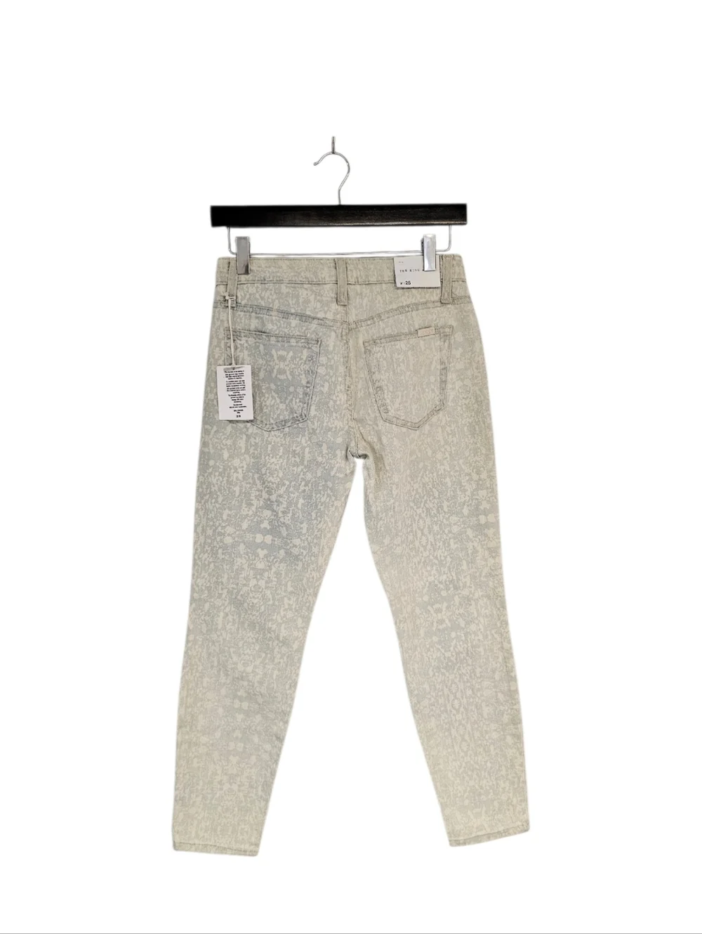 Joe's Jeans The High Water Ankle Mid Rise Blue White‎ Jeans 25W NWT